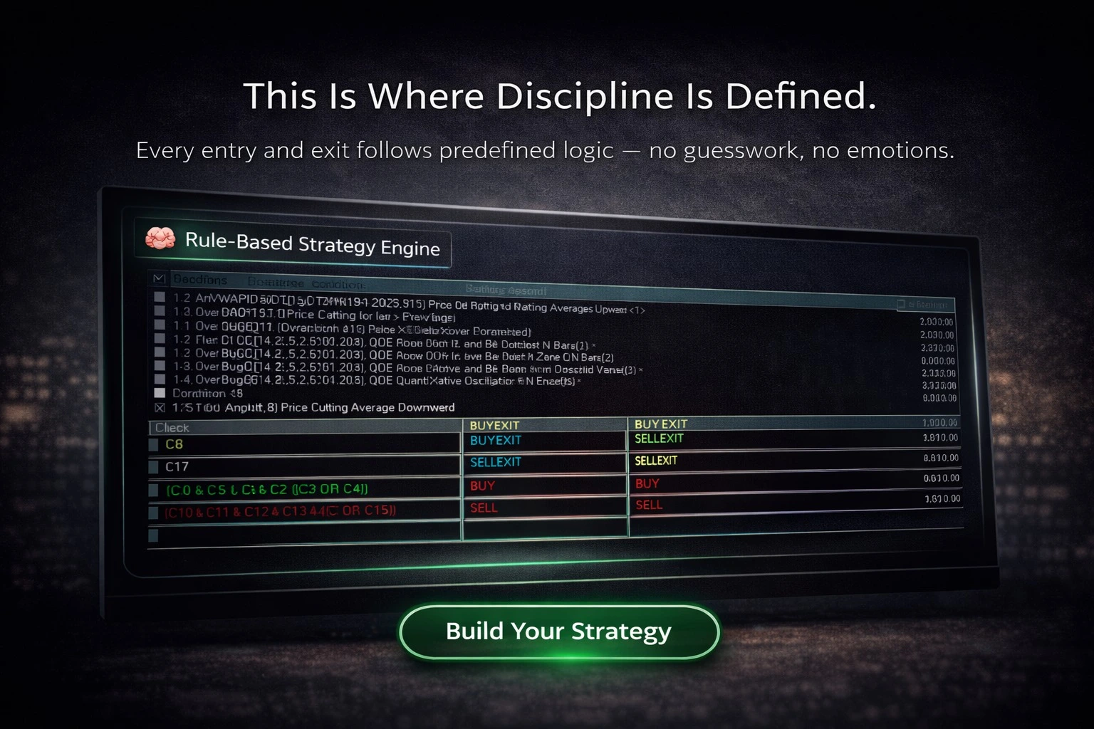 Live Trading Dashboard View